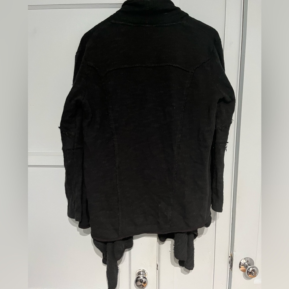 Free People In The Loop Women's Black Open Front Cardigan - Picture 4 of 6